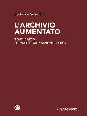 cover image of L'archivio aumentato